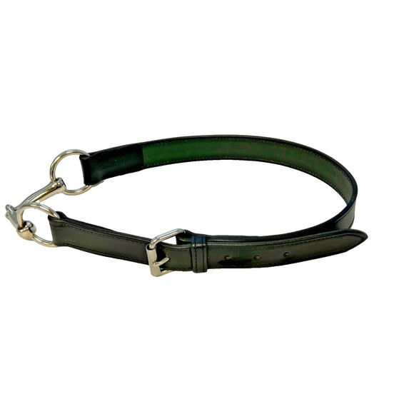Rebecca Ray Belt Size 34 Black Snaffle BIT Bridle Equestrian Leather USA main image 4